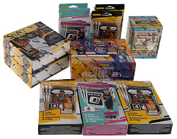 2019 to 2021 Panini Basketball Product Unopened Retail Collection (10) with Blaster, Hangers & Megas