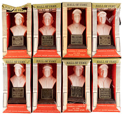 1963 Baseball's Immortal All-Time Major League Stars Hall of Fame Busts Near Complete Set (19/20) with (8) in Original Boxes