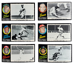 1971 Topps Greatest Moments Starter Set (14) with (6) Hall of Famers
