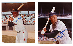 Hall of Famer/Star Signed 8x10 Photographs (11) Including Mickey Mantle with "No. 7" Inscription