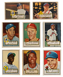 1952 Topps Collection (31) Different with (6) Hall of Famers