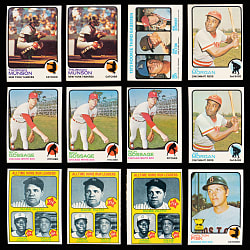 1973 Topps Collection (800+) with (70+) Hall of Famers Including Mike Schmidt Rookie Plus (39) Team Checklists with Near Set (23/24)