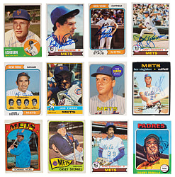 1962-1979 New York Mets Signed Cards (143) with 1969 Topps #480 Tom Seaver