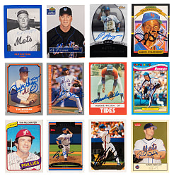 1980-Modern New York Mets Signed Cards (338) with Several Hall of Famers