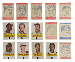 1960-1966 Topps Insert Collection (200+) with Rub-Offs & Transfers Complete/Near Sets