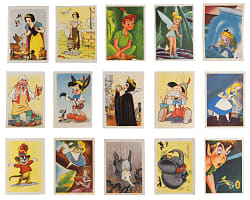 1940s-1950s De Beukelaer Biscuits (Belgium) Disney Related Complete Sets (5)
