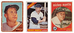 1959-1966 Topps Mickey Mantle Trio