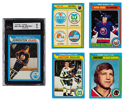 1979-1980 Topps Hockey Complete Set (264) with #18 Wayne Gretzky Rookie KSA EX 5