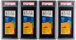 2004 Athens Olympics Michael Phelps PSA Graded Gold Medal Near Set (4/5) - Including 1st Ever Gold Medal