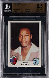 1982 Panini Sport Superstars #66 Larry Holmes Rookie BGS GEM MINT 9.5