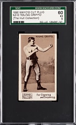 1890 Mayo's Cut Plug N130 Young Griffo (Hull Collection) SGC EX 5