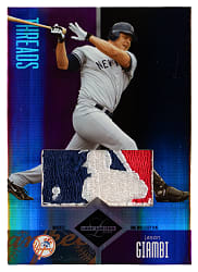 2004 Leaf Limited Threads #50 Jason Giambi MLB Logoman Patch #1/1