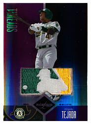 2004 Leaf Limited Threads #176 Miguel Tejada MLB Logoman Patch #1/1