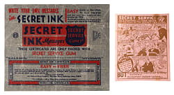 1935 R125 National Chicle Secret Service Flashes Wax Pack Wrapper Plus Flash Strip