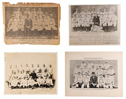 1896-1904 Boston Nationals Team Photo & Supplement Collection (12) with Several Hall of Famers