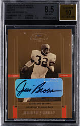 2005 Donruss Classics Football Significant Signatures Bronze #109 Jim Brown #/15 BGS NM-MT+ 8.5 with Auto 10