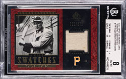 2003 SP Legendary Cuts Historic Swatches Honus Wagner Game-Used Relic #/275 BGS NM-MT 8