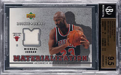 2006 Upper Deck Rookie Debut Basketball Materialization Michael Jordan Jersey SP BGS GEM MINT 9.5