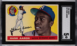 1955 Topps #47 Hank Aaron SGC EX 5