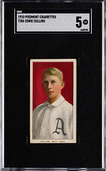 1909-1911 T206 White Border Eddie Collins SGC EX 5