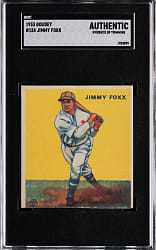 1933 Goudey #154 Jimmy Foxx SGC Authentic