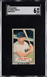 1965 Bazooka #1 Mickey Mantle Hand Cut SGC EX/NM 6