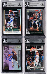 2019-2020 Giannis Antetokounmpo Signed Beckett Authentic Graded Group (4)