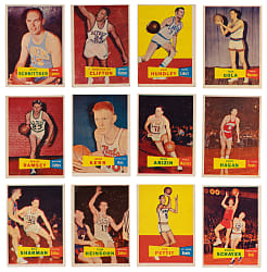 1957-1958 Topps Basketball Near Complete Set (73/80)