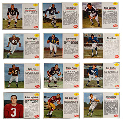 1962 Post Cereal Football Near Complete Set (179/200) with Several Hall of Famers & Shortprints