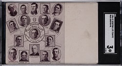 1906-1907 W601 Sporting Life Team Postcards Boston - National League SGC VG 3