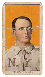 1909-1911 T206 White Border Fred Tenney Brown Hindu Back