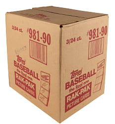 1990 Topps Rack Pack Factory Sealed Case