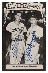 1973 TCMA All-Time Greats Triple-Signed with Ted Williams, Joe DiMaggio & Pete Rozelle with Full JSA LOA