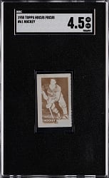 1955-1956 Topps Hocus Focus #61 Hockey (Jean Beliveau) SGC VG-EX+ 4.5