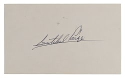Satchel Paige Signed Index Card - Full JSA LOA