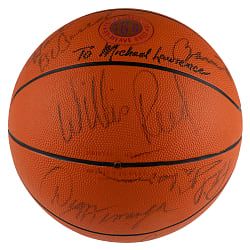 1972-1973 NBA Champion New York Knicks Team-Signed Basketball with (11) Signatures Including All (7) Hall of Famers