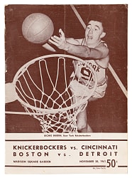 1961 Boston Celtics Multi-Signed Program with (10) Signatures Including (6) Hall of Famers with Auerbach, Cousy & Russell