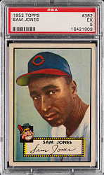 1952 Topps #382 Sam Jones High Number Rookie PSA EX 5