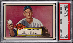 1952 Topps #342 Clem Labine High Number PSA EX 5