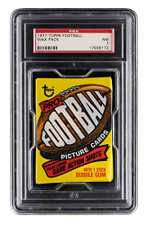 1977 Topps Football Unopened Wax Pack PSA NM 7