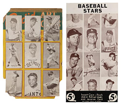 1947-1966 Exhibit Supply Company Point-of-Sale Display Pair with Aaron, Mantle & Mays