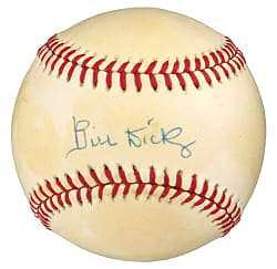 Bill Dickey Single-Signed OAL/Brown Baseball - Full JSA LOA