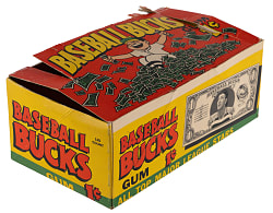 1962 Topps Baseball Bucks 1-Cent Display Box
