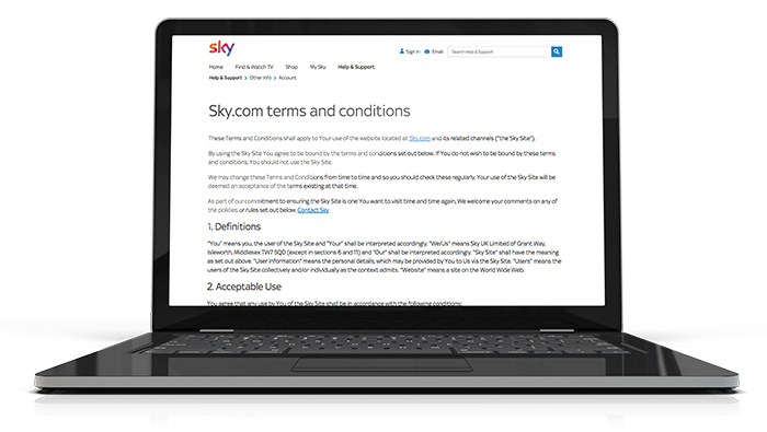 Sky account policies