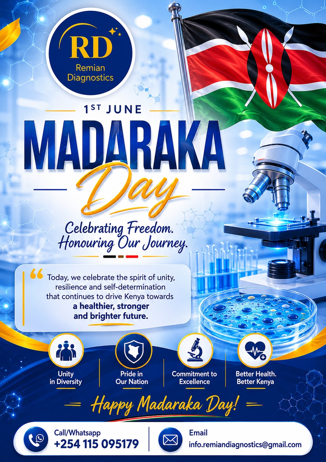 Remian Wishes You A happy Madaraka Day
