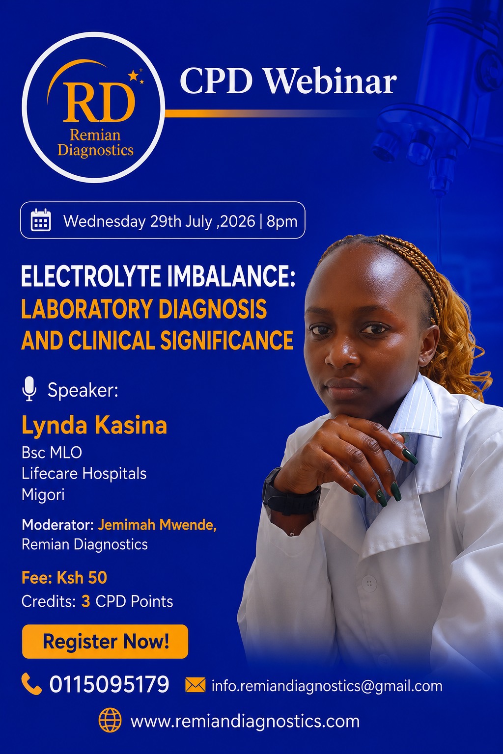 ELECTROLYTE IMBALANCE: LABORATORY DIAGNOSIS AND CLINICAL SIGNIFICANCE
