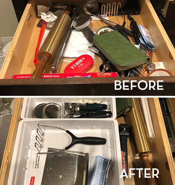 KonMari Drawers Before & After - The Wellnest by HUM Nutrition