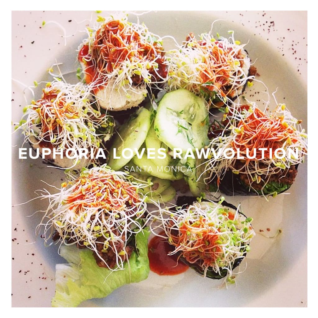 Euphoria Loves Rawvolution - LA Healthy Eats - The Wellnest by HUM Nutrition