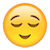 Relieved face