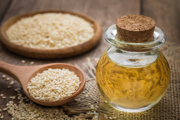 Jar of sesame oil